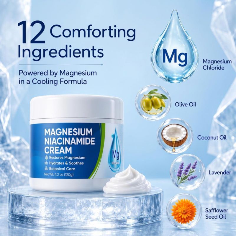 Crema Corporal AOSORW 120 g Magnesio y Niacinamida Freeze