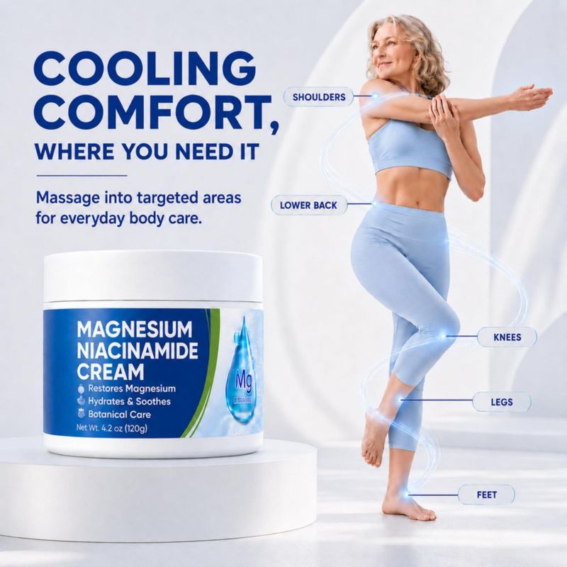 Crema Corporal AOSORW 120 g Magnesio y Niacinamida Freeze