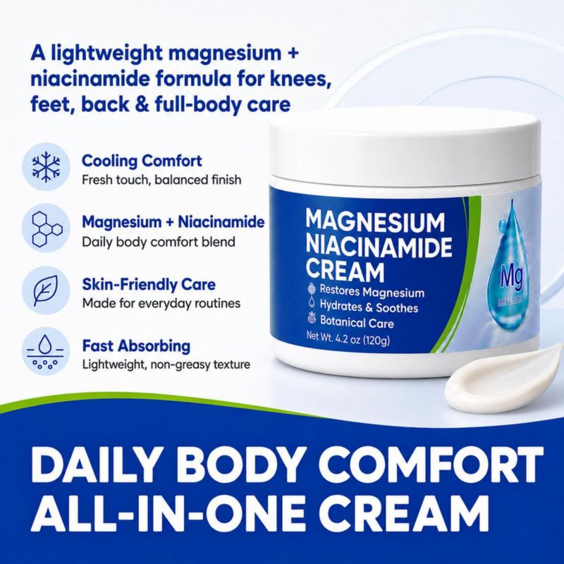 Crema Corporal AOSORW 120 g Magnesio y Niacinamida Freeze