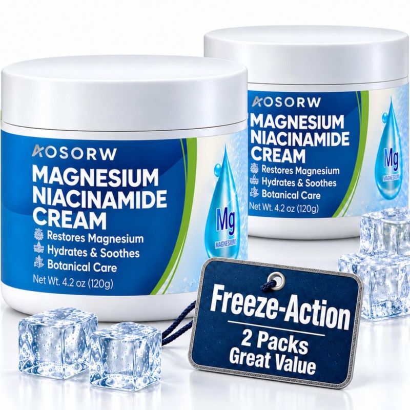 Crema Corporal AOSORW 120 g Magnesio y Niacinamida Freeze
