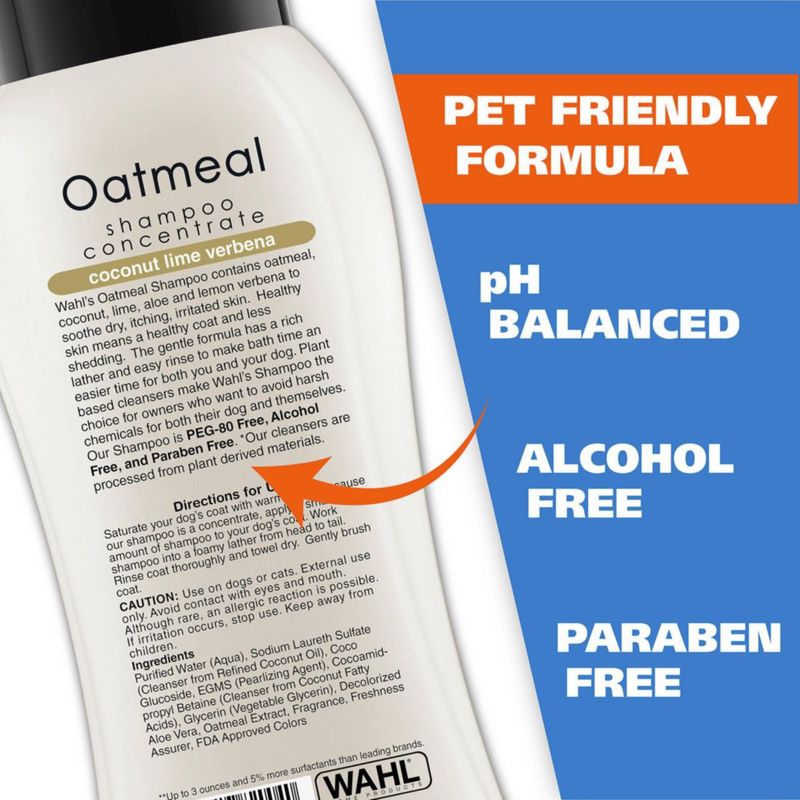 Champú para mascotas Wahl USA para aliviar la piel seca y la picazón 720 ml para perros