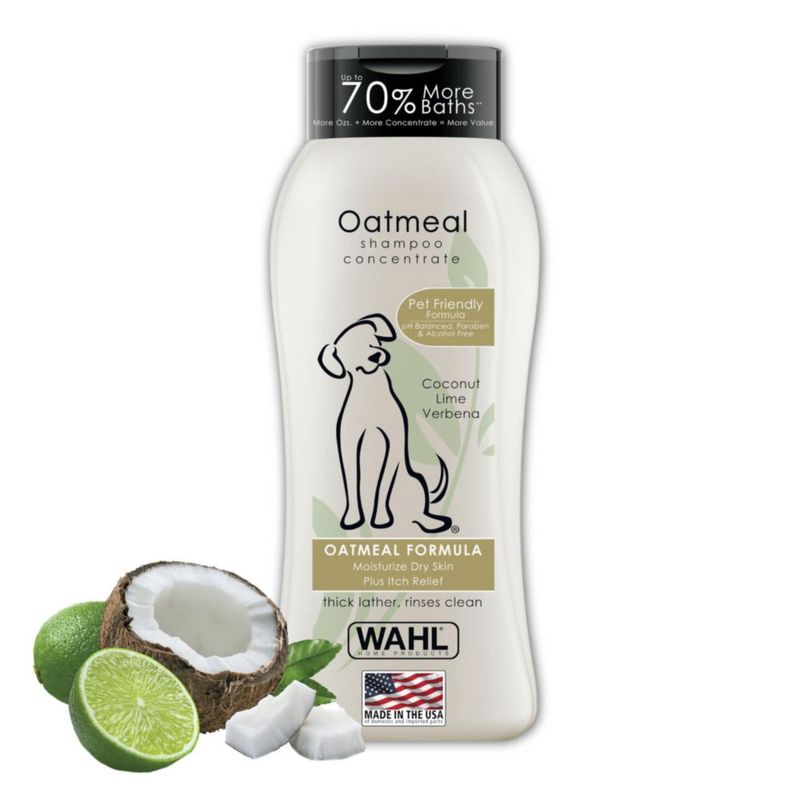 Champú para mascotas Wahl USA para aliviar la piel seca y la picazón 720 ml para perros