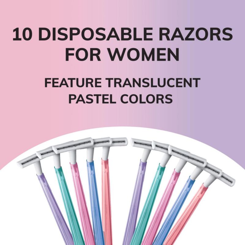 Maquinillas de afeitar desechables BIC Silky Touch para mujer paquete de 10 unidades
