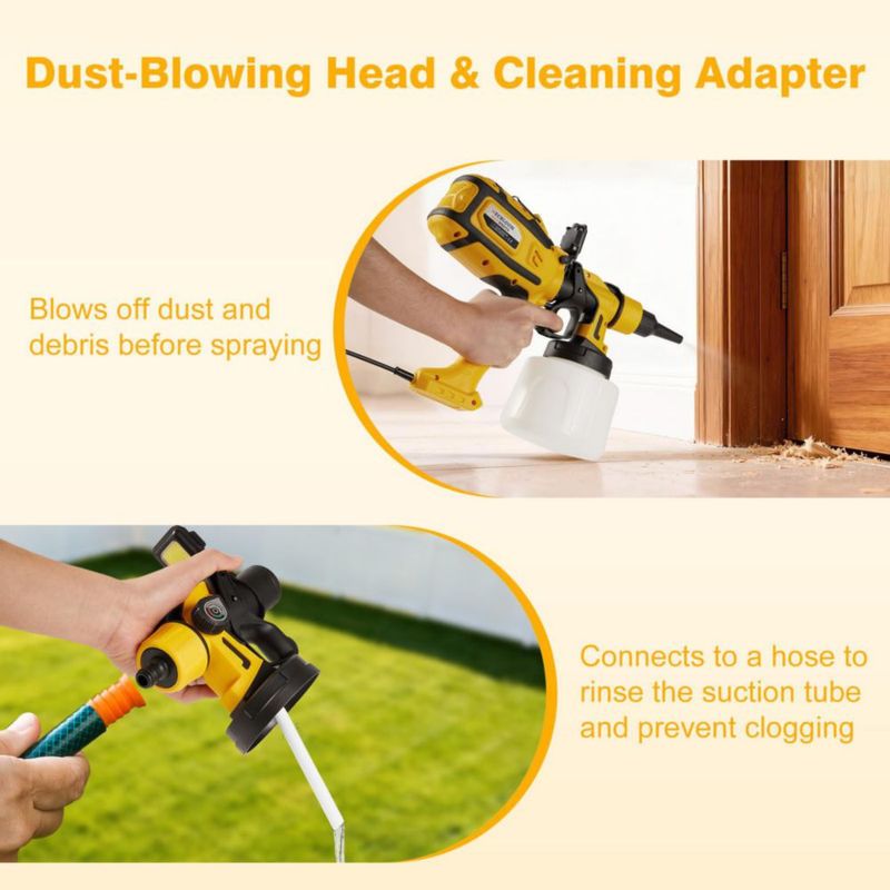 Pulverizador de Pintura Eléctrico Mechloom HVLP 1000 W 1400 ml