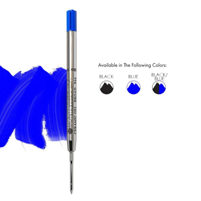 Recarga de Gel Monteverde para Parker Broad Azul - Pack de 2
