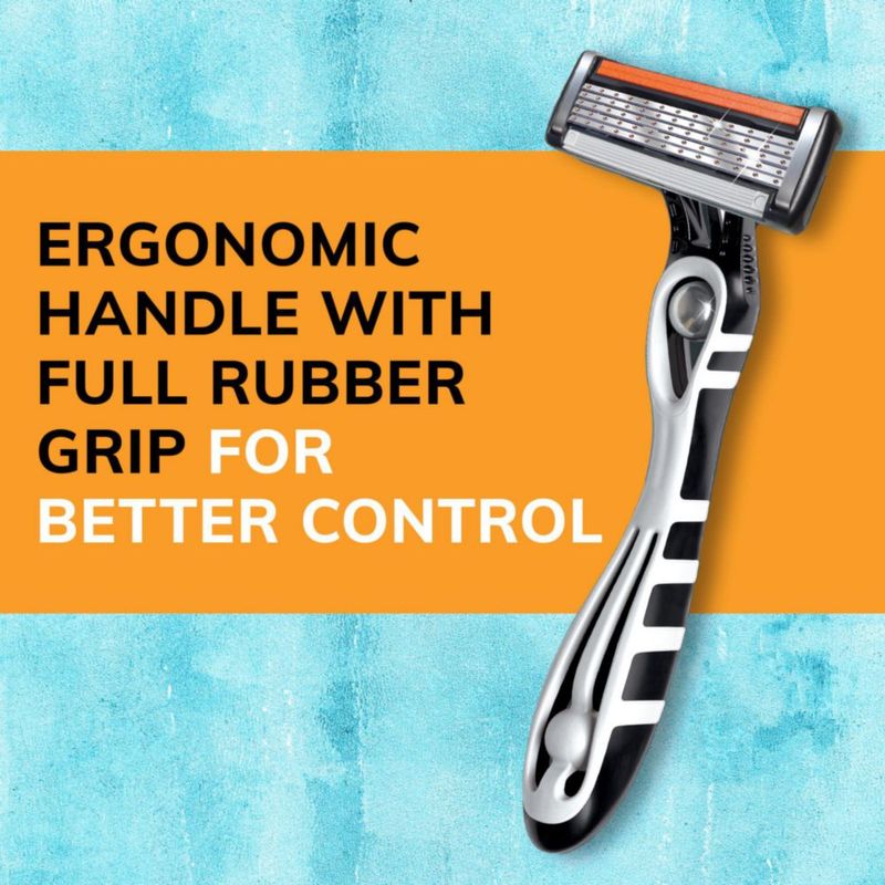 Razor BIC Flex 5 Titanium de 5 hojas desechables para hombre 4 unidades