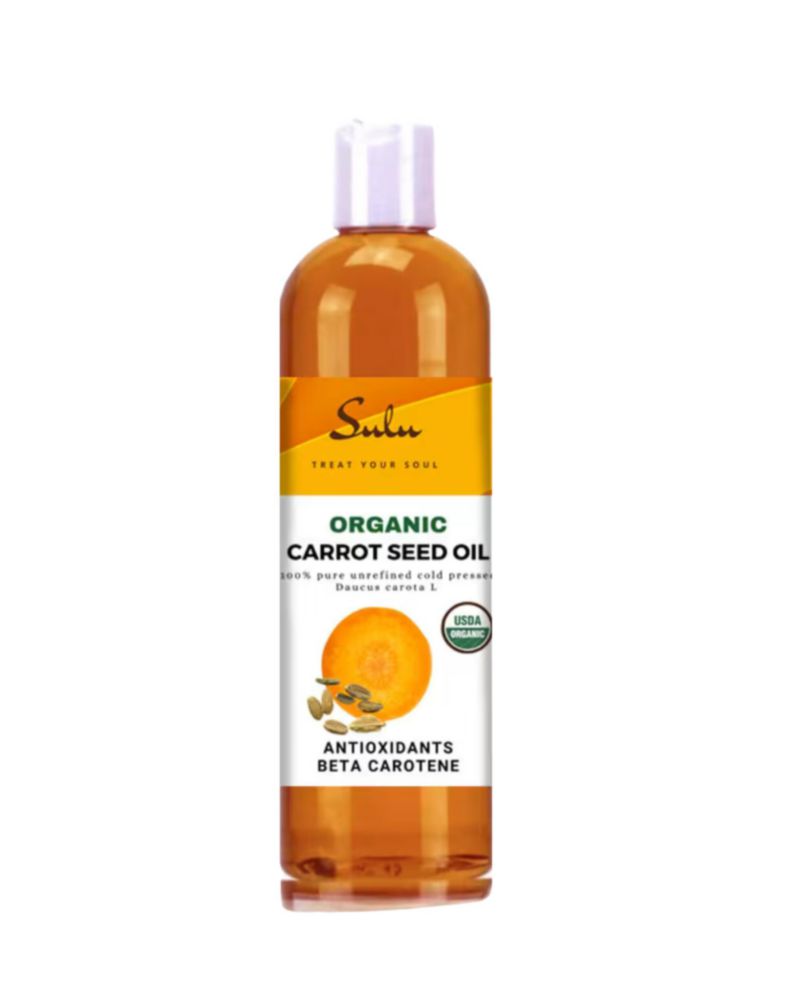 Aceite de semilla de zanahoria SULU ORGANICS 1020 ml orgánico prensado en frío 100 % puro