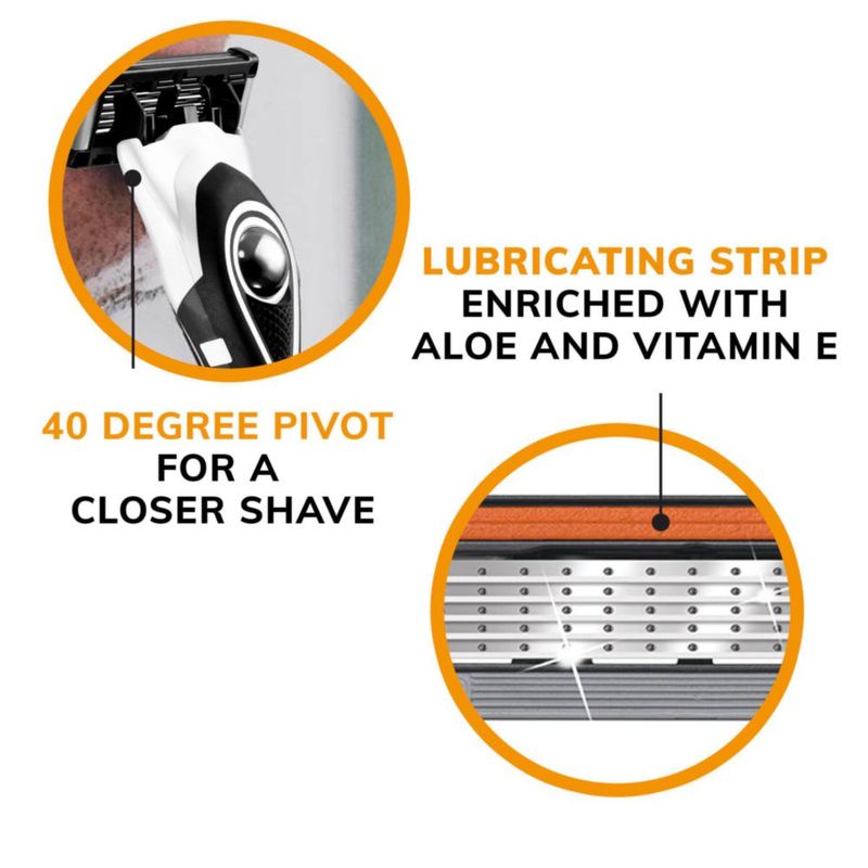 Razors BIC Flex 5 recargable para hombre 1 mango y 7 cartuchos