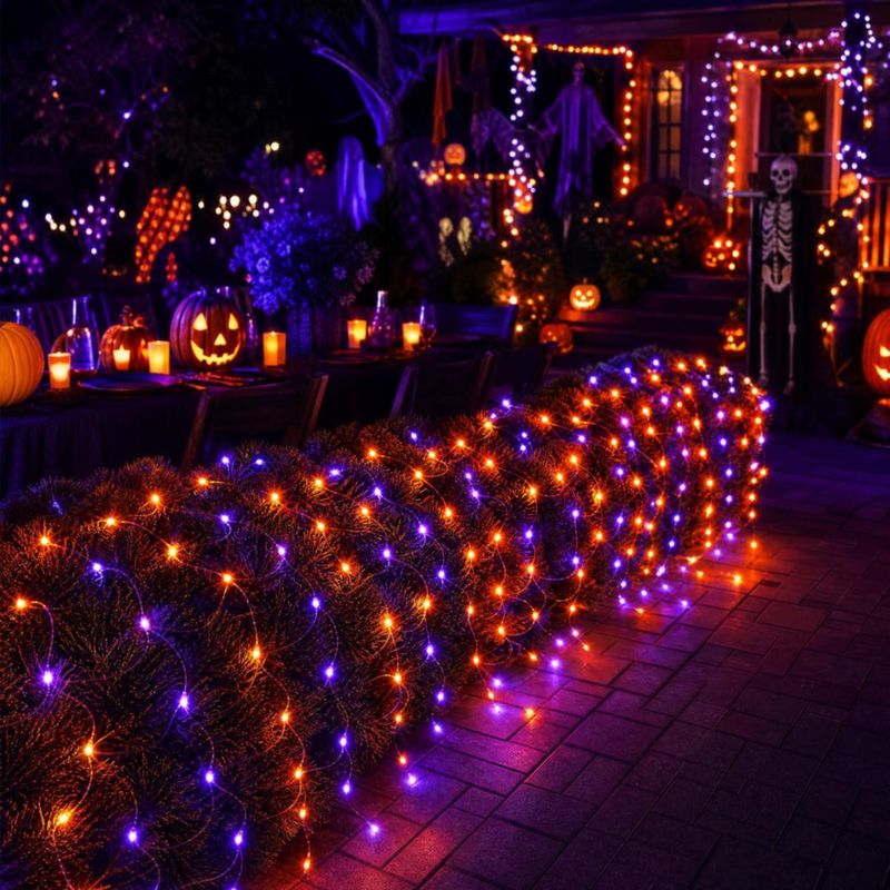 Luces de cadena Dazzle Bright 36 m x 15 m púrpura/naranja