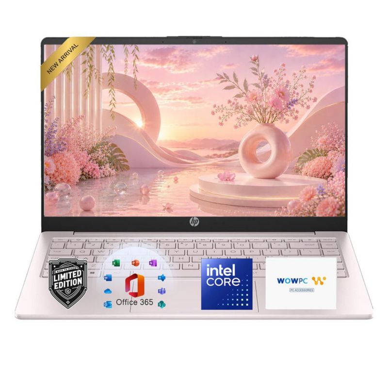 Portátil HP 36 cm N150 4 GB RAM 128 GB SSD Rosa Tranquilo Win11