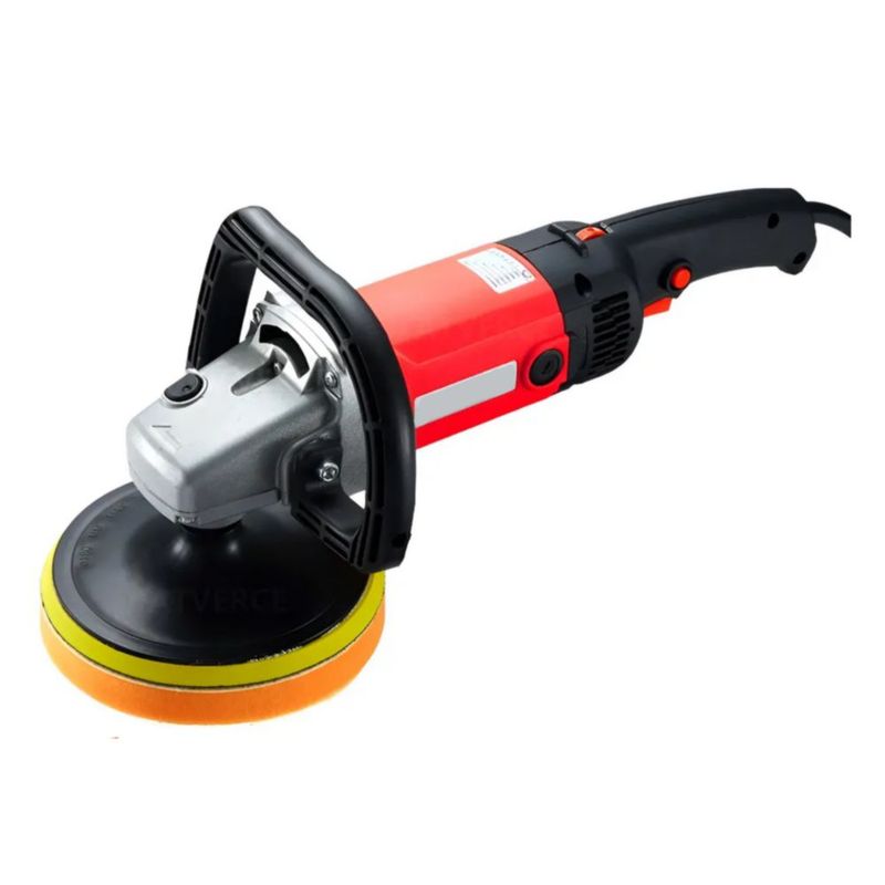 Pulidora para Autos, Lijado Eléctrica 1400W de 8 Velocidad, Ajustable 32pcs Color Negro y Rojo