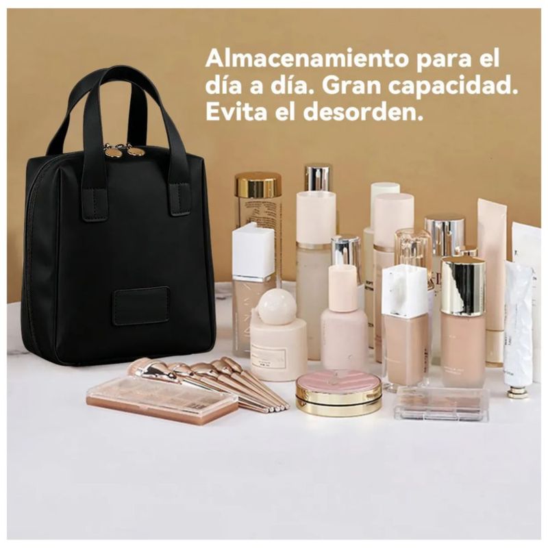 Neceser de viaje, neceser de gran capacidad,  Color Negro