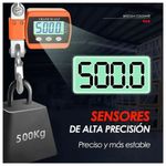 500kg Báscula Industrial Portátil Digital Colgante Con Led, Color Azul