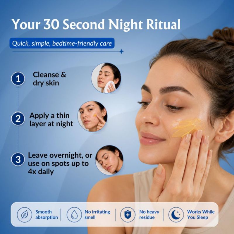 Bálsamo nocturno para el acné Novia Organics 28 g – Tratamiento localizado
