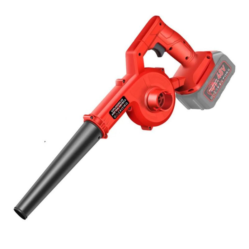 Soplador De Aire Eléctrica Aspiradora Inalámbrico 4 En 1, Color Rojo