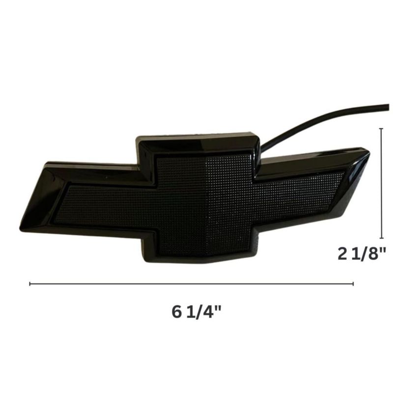 Emblema iluminado negro/blanco LED para Chevrolet Camaro 2016‑2024 Autogem