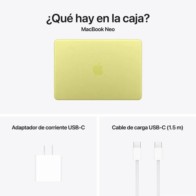Laptop Apple MacBook Neo 13 A18 Pro 8GB 256GB Amarillo