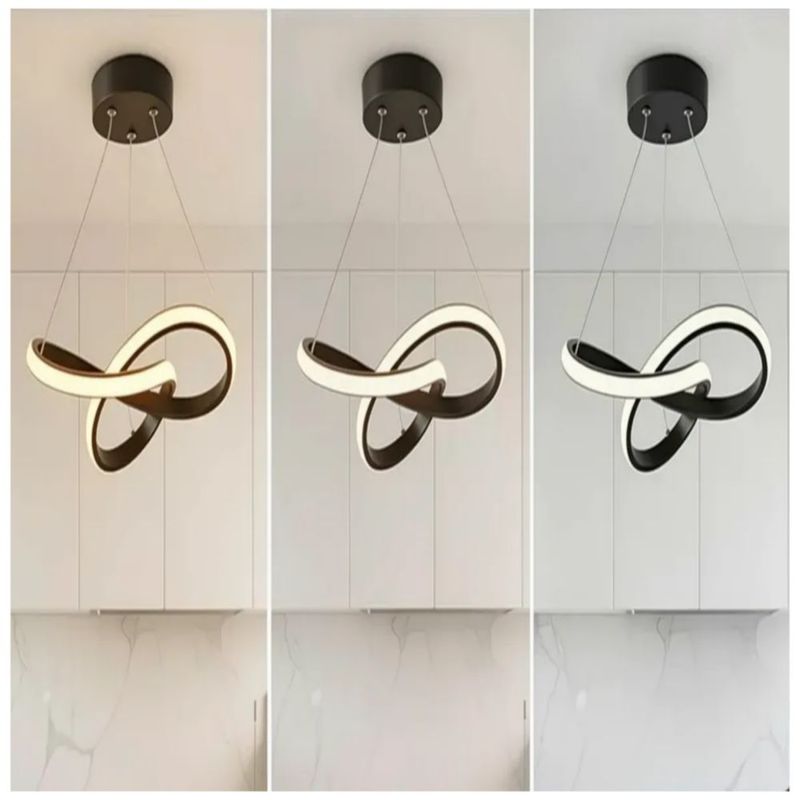 Lámpara De Techo Decorativa para Baño, Moderna 22w Color Negro