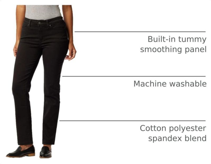 Jeans Levi Strauss Signature Gold 79 cm corte recto para mujer