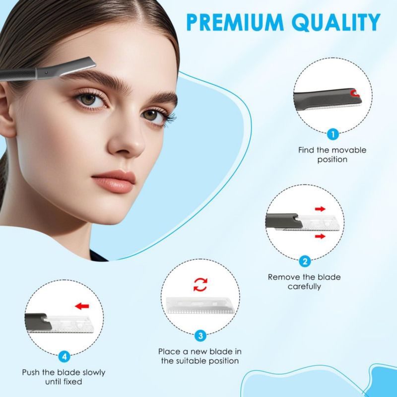 Rasuradora Dermaplane ClearYue Facial 10 Cuchillas