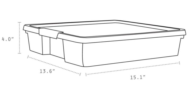 Caja de almacenamiento Storex 30 cm morada (paquete de 5) (63206U05C)