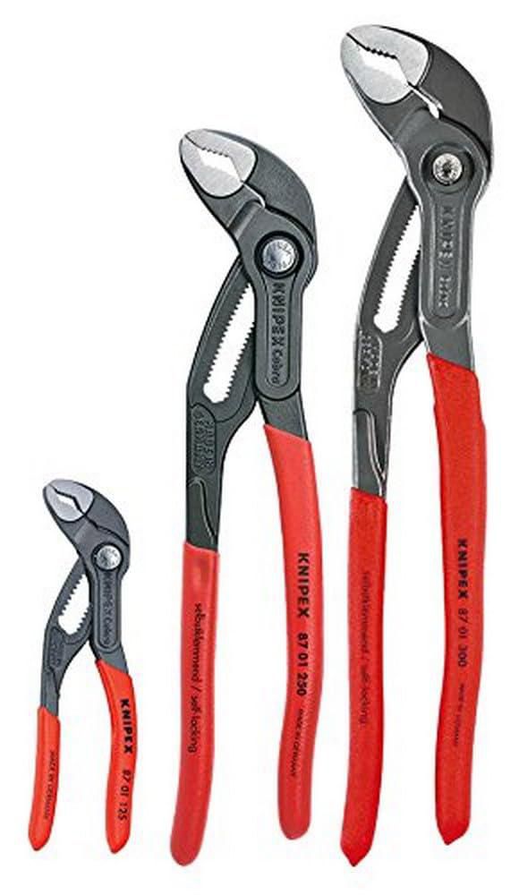 Juego de 3 Pinzas KNIPEX 9K 00 80 122 US Cobra