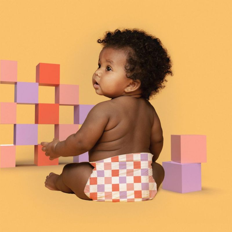 Pañales Hello Bello Talla 2 (10-16 lbs) 185 uds Diseño Love Checks