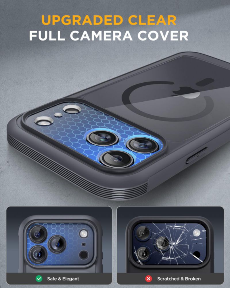 Funda Miracase para iPhone 18 Pro Max Gris Oscuro