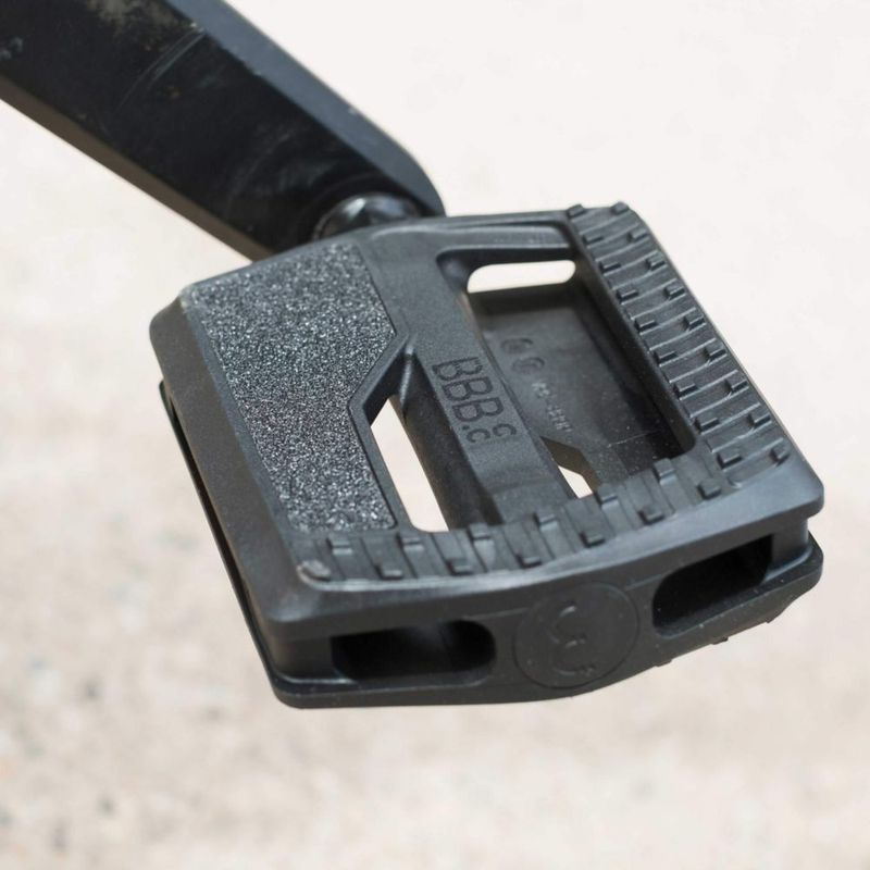 Pedal plano negro 80 × 100 mm EasyBase 2.0 BBB