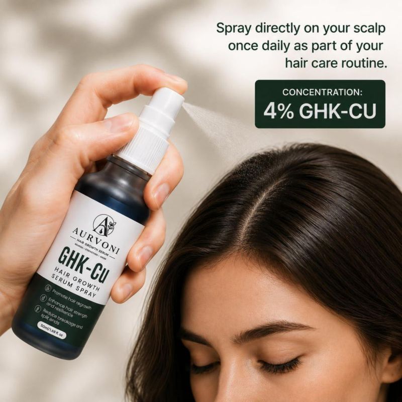 Suero capilar Aurvoni 50 ml con péptido de cobre GHK-Cu