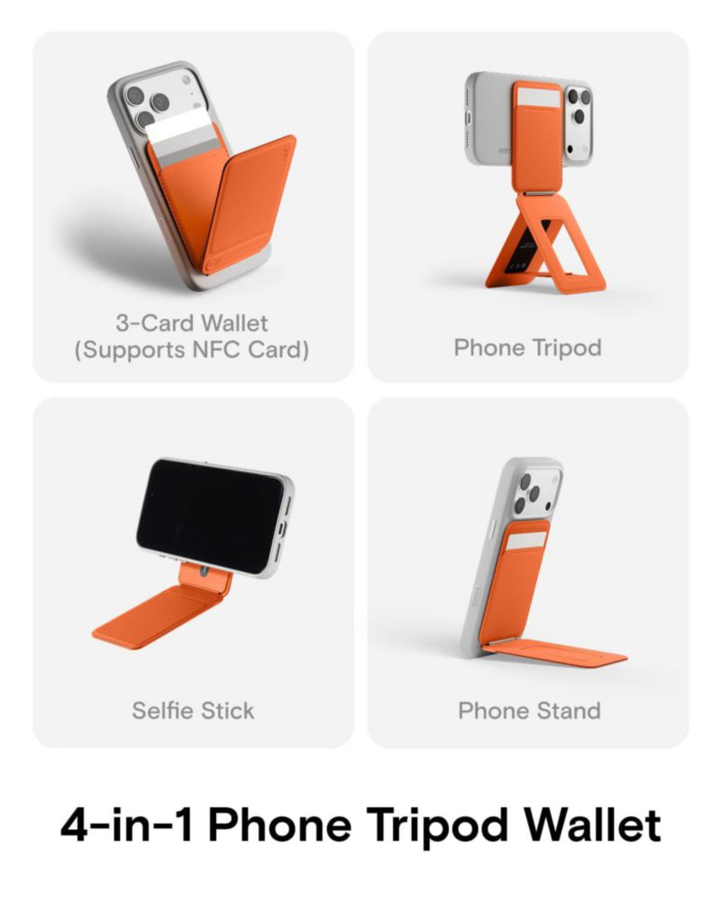 Cartera Trípode MOFT AERA Mini con Soporte NFC