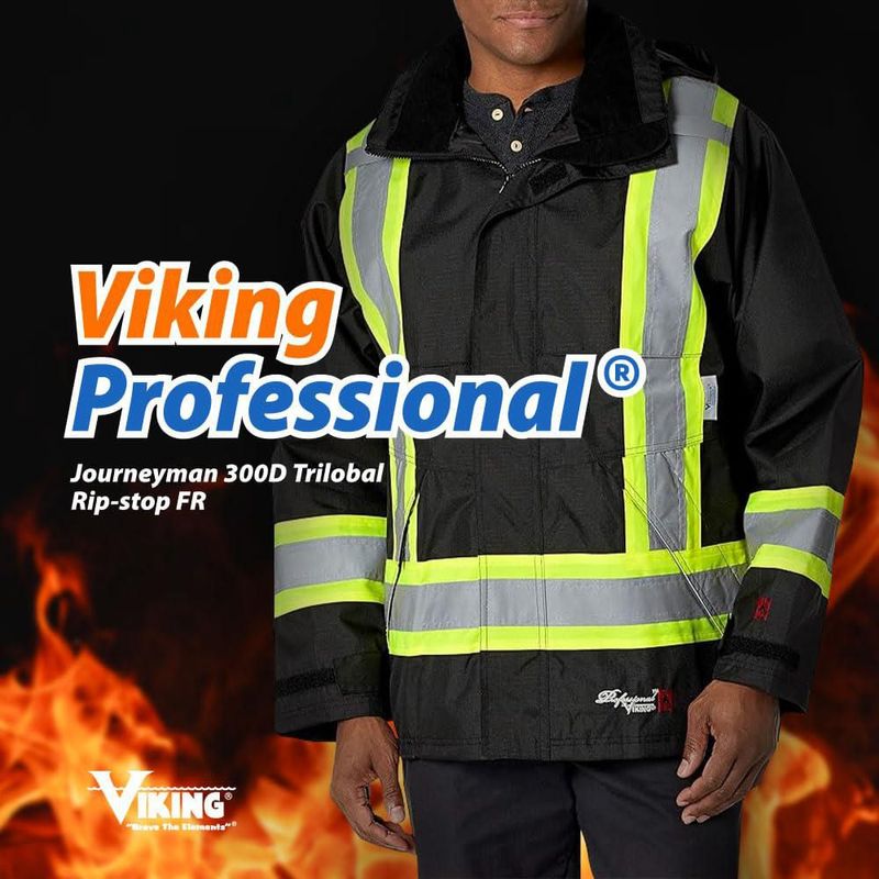 Abrigo Viking Journeyman FR Ripstop Negro XXL