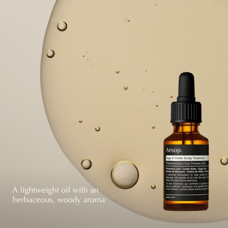 Tratamiento para el cuero cabelludo Aesop 27 ml de aceite de salvia y cedro