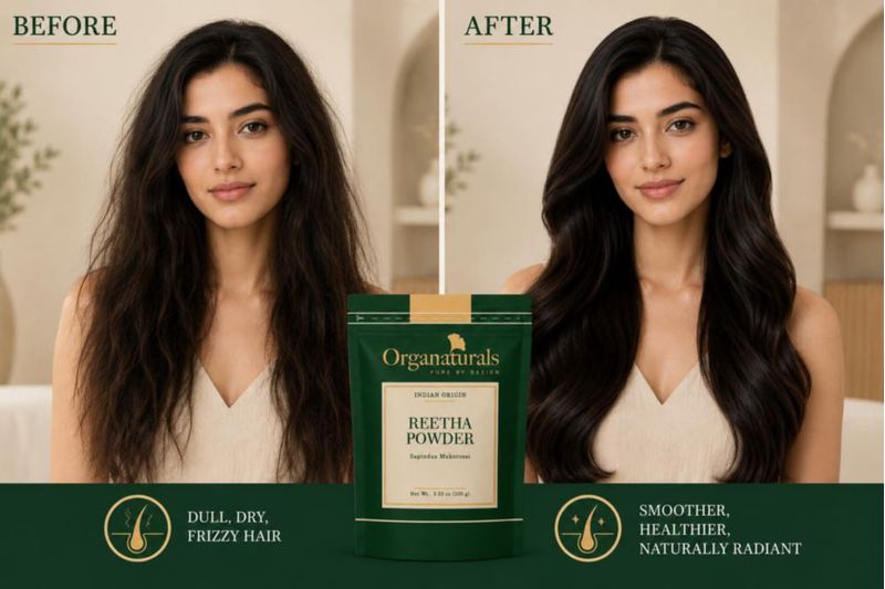 Condicionador ORGANATURALS en polvo de Reetha 100 g