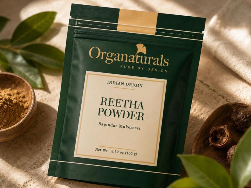 Condicionador ORGANATURALS en polvo de Reetha 100 g