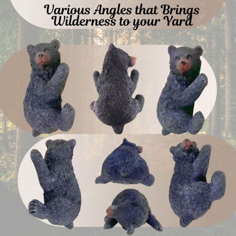 Escultura BestGiftEver 24 cm × 13 cm × 31 cm Oso Negro