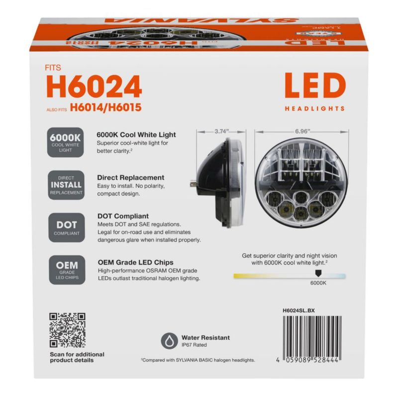Faro SYLVANIA H6024 LED 6000K 12V/24V IP67