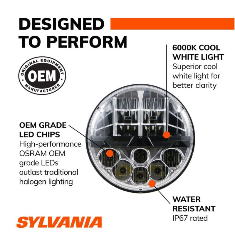 Faro SYLVANIA H6024 LED 6000K 12V/24V IP67