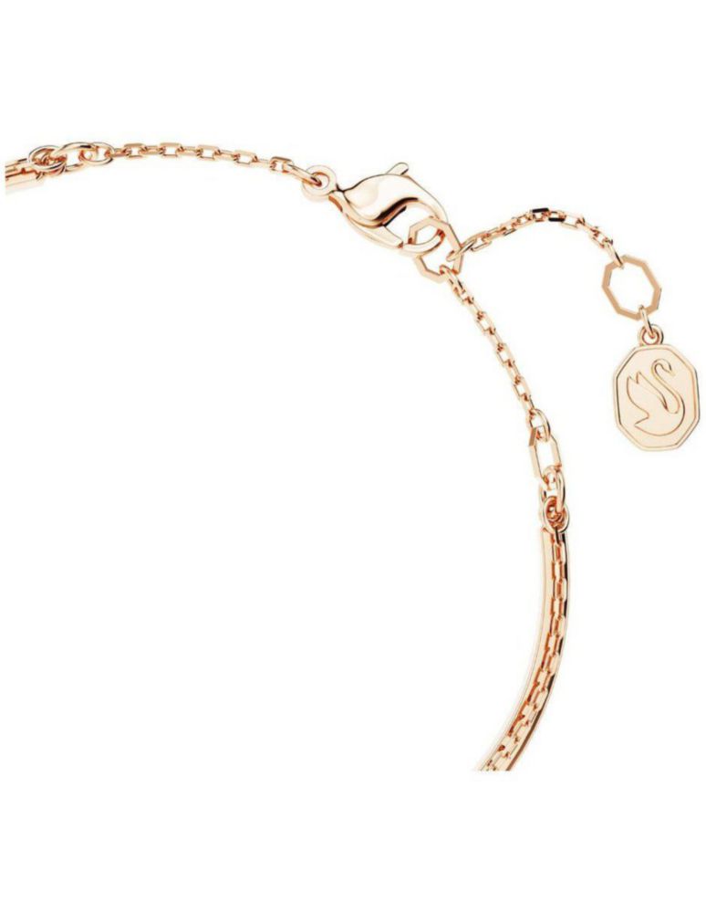 Brazalete Pulsera Swarovski 5671586 Luna Multicolor Baño de Oro Rosa