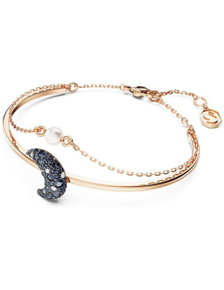 Pulsera Swarovski 5671586 Luna Multicolor Baño de Oro Rosa