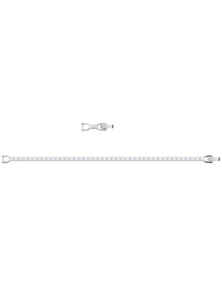 Pulsera Swarovski 5409771 Tennis Round Deluxe Baño de Rodio