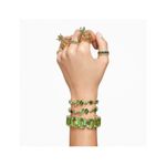 Brazalete Pulsera Swarovski 5652822 Gema Mixtas Verde Baño de Oro