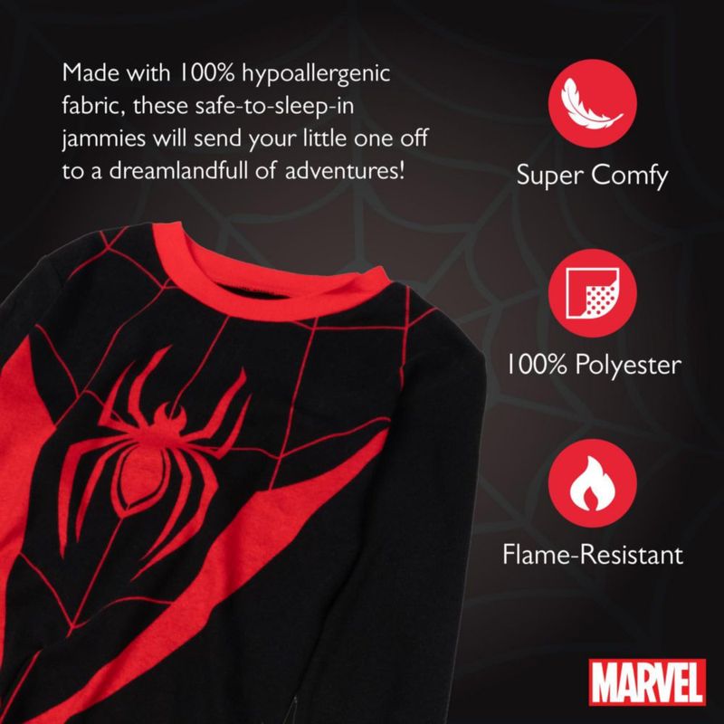 Conjunto de pijama Marvel Spiderman para niños 2 piezas talla 6