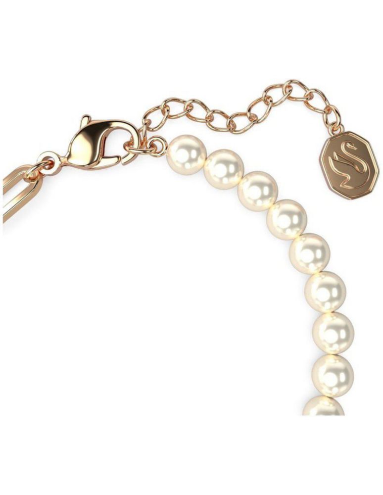 Brazalete Pulsera Swarovski 5669169 Teddy Oso Rosa Baño de Oro Rosa