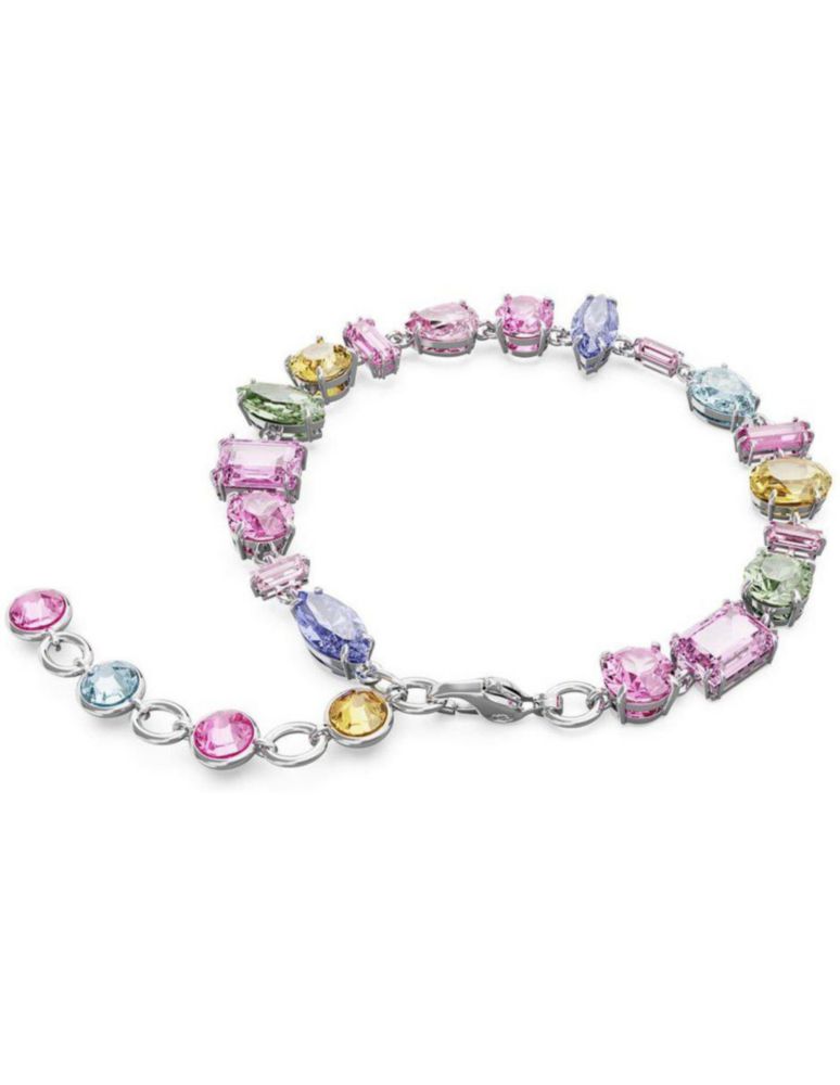 Pulsera Swarovski 5656427 Gema Mixtas Multicolor Baño Rodio