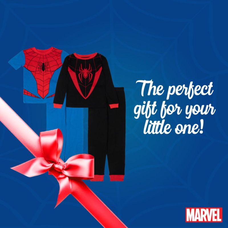PAJAMAS Marvel Spider-Man de 4 piezas talla 8