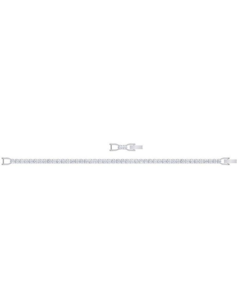 Pulsera Swarovski 5513401 Tennis Deluxe Blanco Baño Rodio