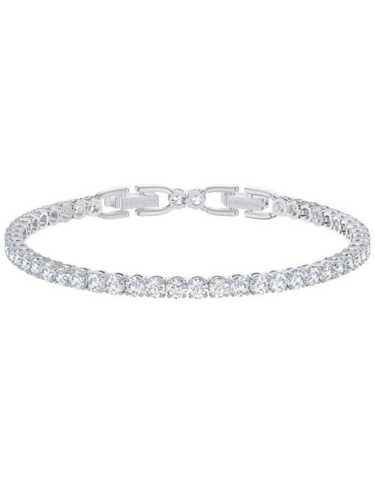Pulsera Swarovski 5513401 Tennis Deluxe Blanco Baño Rodio