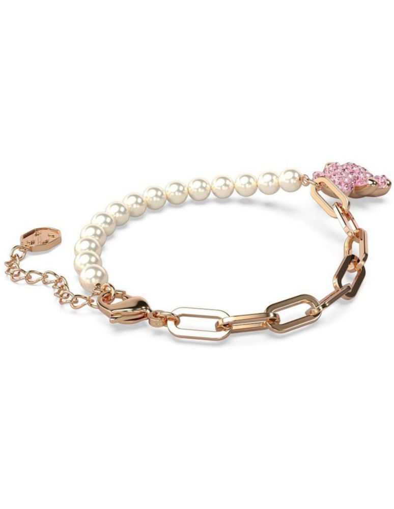 Pulsera Swarovski 5669169 Teddy Oso Rosa Baño de Oro Rosa