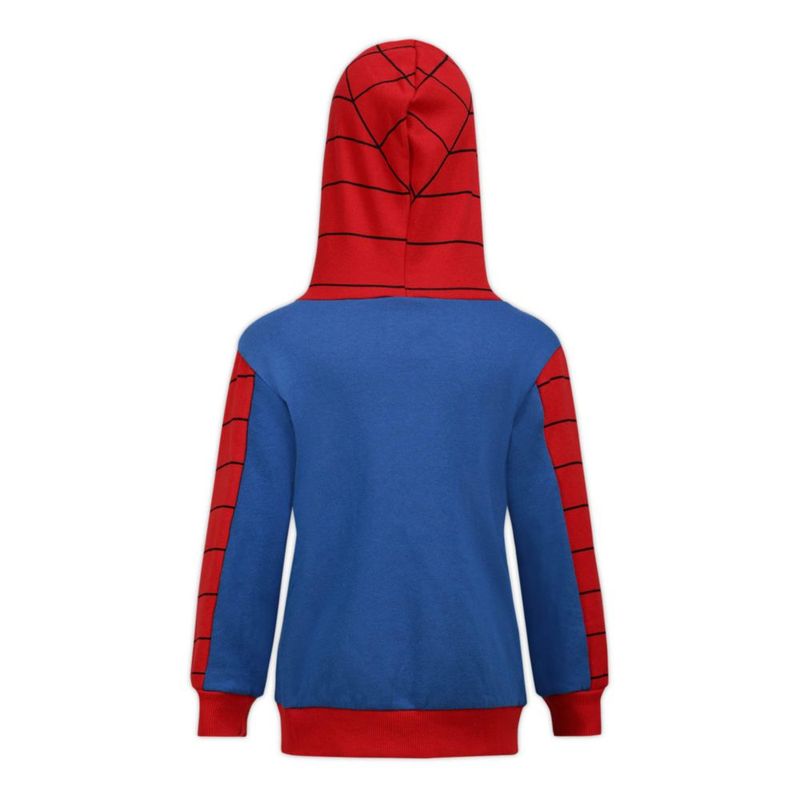 Sudadera con capucha Marvel roja Spider-Man y Capitán América para niño